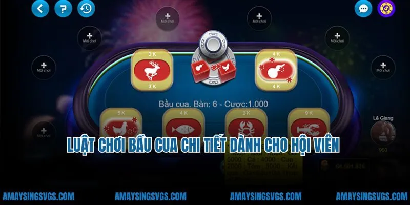Luật chơi bầu cua chi tiết dành cho hội viên